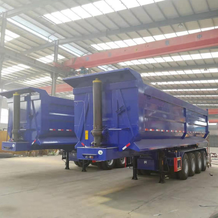 4 axle 70T-90T U type dump trailer
